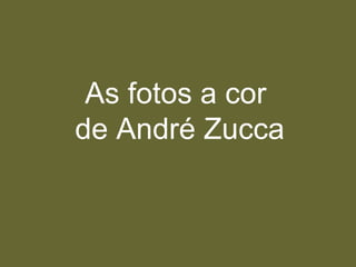 As fotos a cor  de André Zucca 