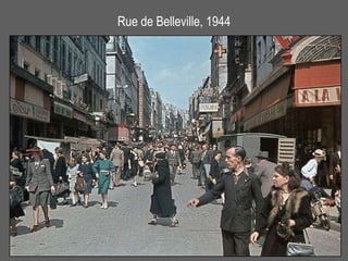 Rue de Belleville, 1944 
