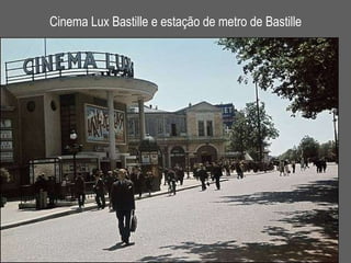 Cinema Lux Bastille e estação de metro de Bastille 