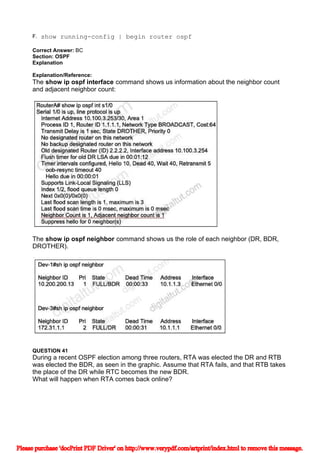 ospf ahmed tawfeek CCNA dump for Exam12 | PDF