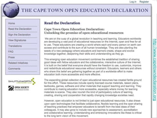 http://www.capetowndeclaration.org
 