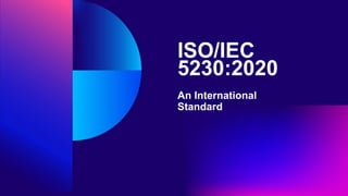 ISO/IEC
5230:2020
An International
Standard
 