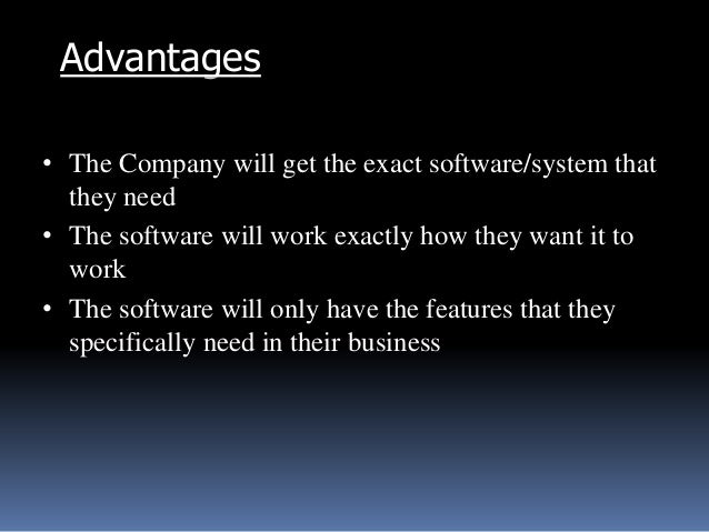 Software And Its Types And Its Advantages And Disadvantages Software And Its Types And Its Advantages And Disadvantages