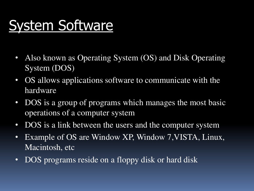 Software and its types and its advantages and disadvantages