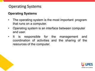 Os ppt | PPTX | Operating Systems | Computer Software and Applications