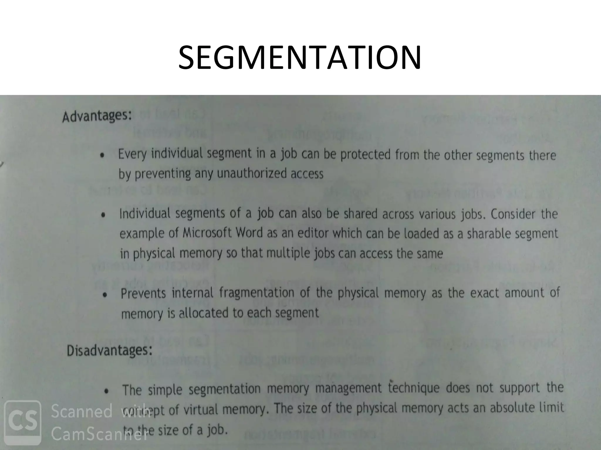 SEGMENTATION
 
