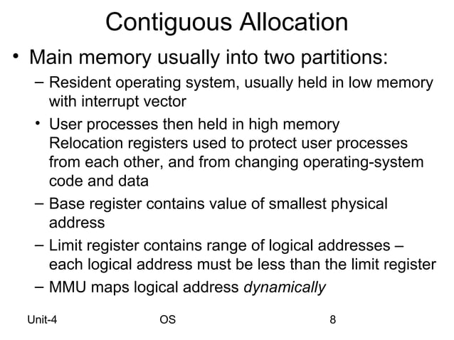 Os Swapping, Paging, Segmentation and Virtual Memory | PPT | Operating ...