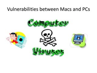 Vulnerabilities between Macs and PCs 
 