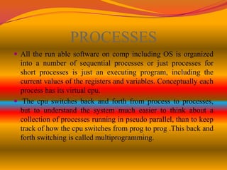 ppt - understanding processes in operating system... Os presentation process | PPTX