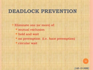 Operating System: Deadlock | PPT