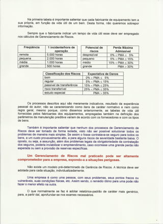 Os riscos e os conceitos de perdas   confiabilidade de processos
