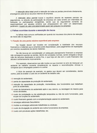 Os riscos e os conceitos de perdas   confiabilidade de processos