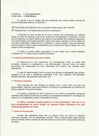 Os riscos e os conceitos de perdas   confiabilidade de processos