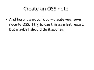 SAP OSS note search | PPTX