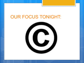 OUR FOCUS TONIGHT:
 
