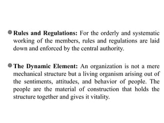Rules And Structure Organisation System and Structure for BBA Students | PPTX