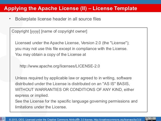 Open Source Software Licenses Open Source Software Licenses