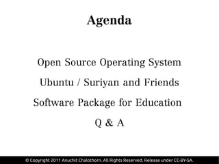 Open Source Operating System for Education (instructor) | PDF