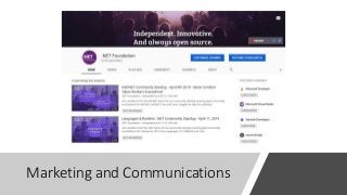 Marketing and Communications
 