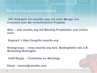 Seit 2007 Mozilla QA Software Engineer  