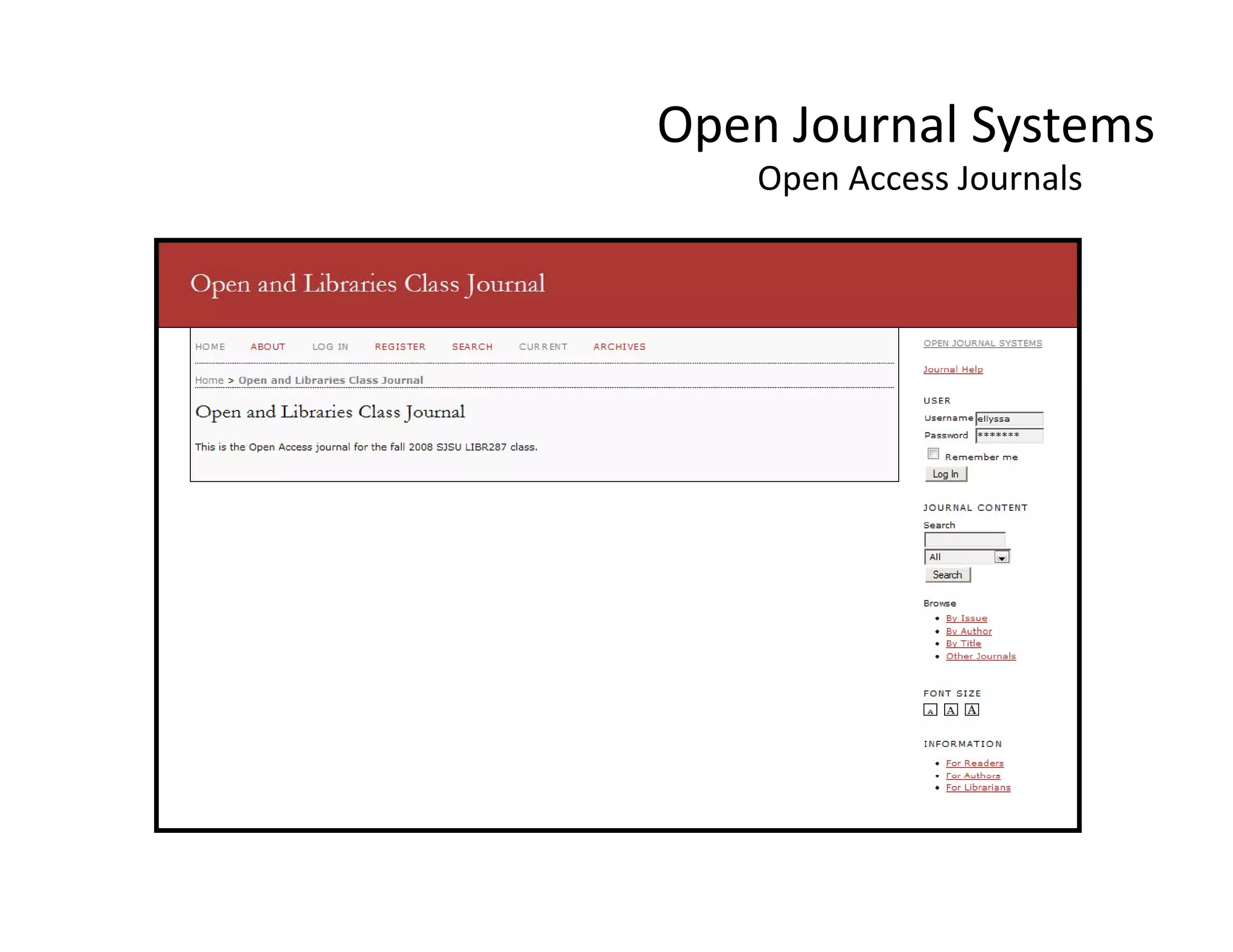 Open Journal Systems
    Open Access Journals
    Open Access Journals
 