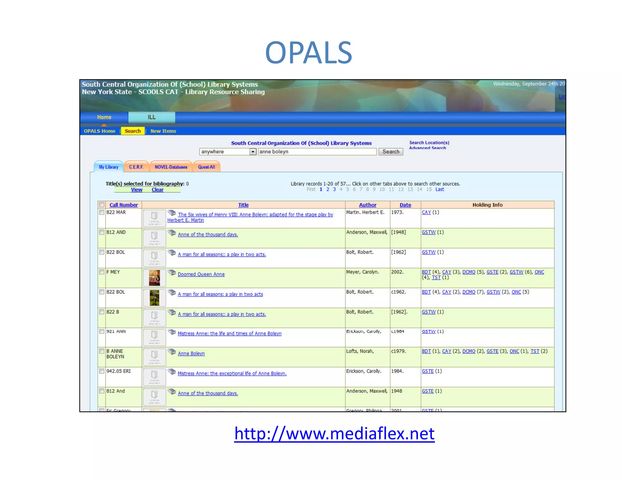OPALS




http://www.mediaflex.net
 