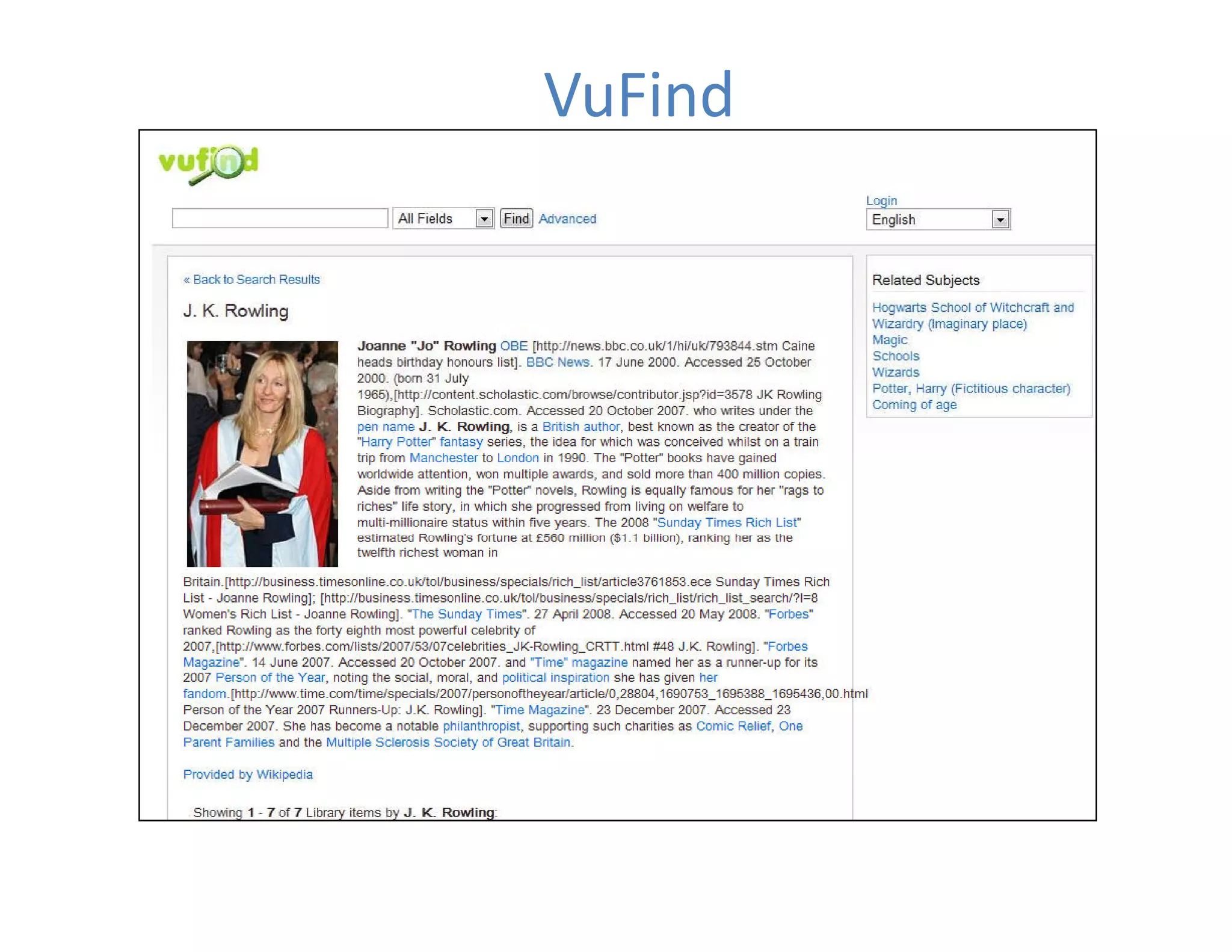 VuFind
 