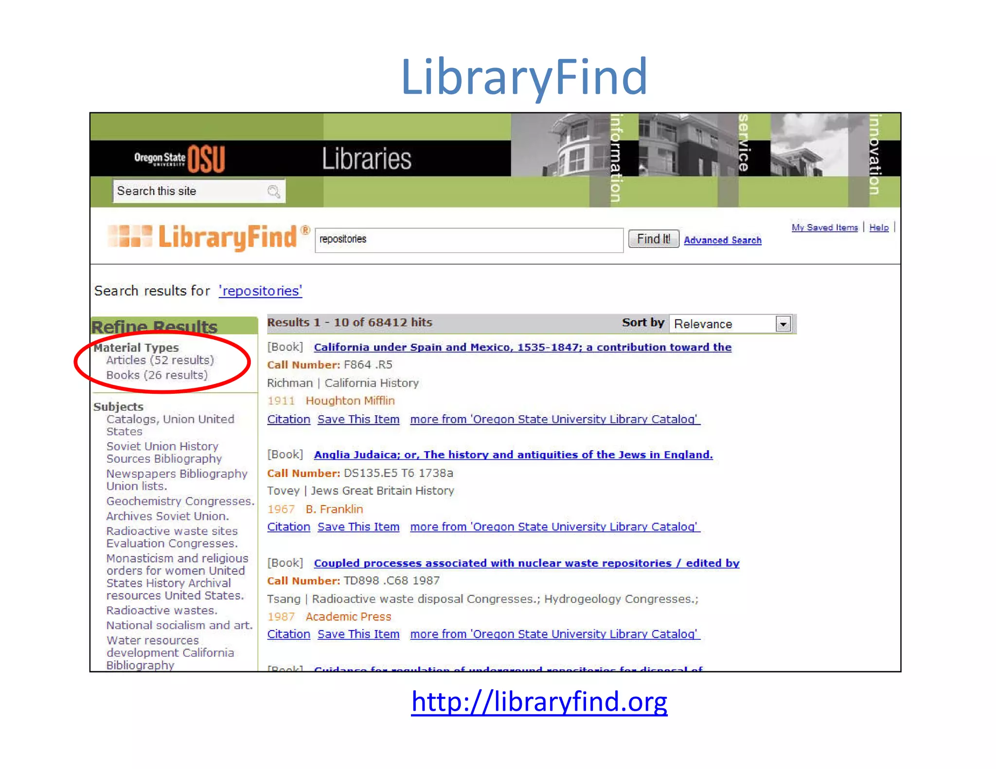 LibraryFind




http://libraryfind.org
 
