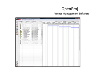 OpenProj
Project Management Software
Project Management Software
 