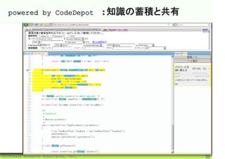 powered by CodeDepot                :知識の蓄積と共有




©Software Research Associates, Inc.               35
 