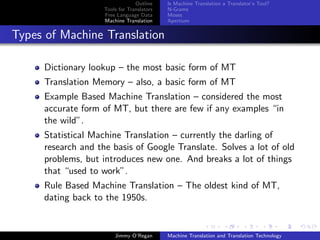 MT and Translator's Tools