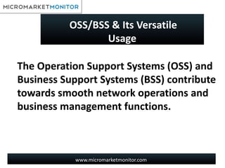 OSS BSS With Current Business Structure | PPT