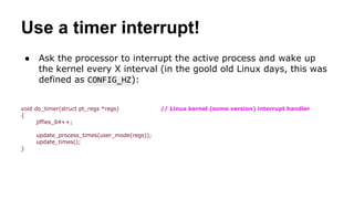 OS scheduling and The anatomy of a context switch | PDF