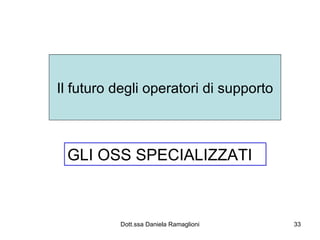Il futuro degli operatori di supporto GLI OSS SPECIALIZZATI 