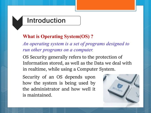 Operating System Security | PPTX | Operating Systems | Computer ...