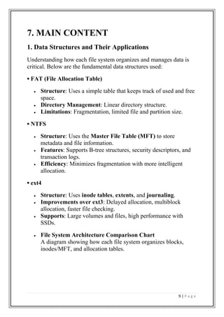 FILE SYSTEMS ARCHITECTURE: FAT VS NTFS VS EXT4 | PDF