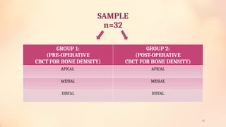 Comparative Clinical Evaluation of Bone Density Changes Using ...