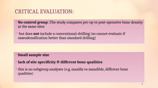 Comparative Clinical Evaluation of Bone Density Changes Using ...