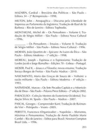 dução de Sérgio Milliet – São Paulo – Editora Nova Cultural
- 1996.
de Sérgio Milliet – São Paulo – Editora Nova Cultural - 1996.
Paulo – Editora Moderna – 1ª edição – 1998.

Soraya Borges de Freitas – São Paulo: Madras – 2010.
razão militante – São Paulo – Editora Moderna – 4ª edição –
dia de Deus – São Paulo – Palavra Prece Editora – 2ª edição 2002.
dução Silvia M. Spada – São Paulo – Madras – 2007.
do Vier – Petrópolis – Vozes –2005.

Cambè – Rio de Janeiro – Editor para Brasil: Newton Compton

 