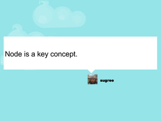 Node is a key concept. 