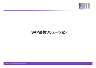 SAP連携ソリューション	




© 2012 QUNIE CORPORATION. All rights reserved.!
 
