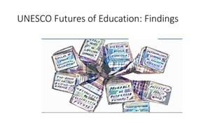 UNESCO Futures of Education: Findings
 