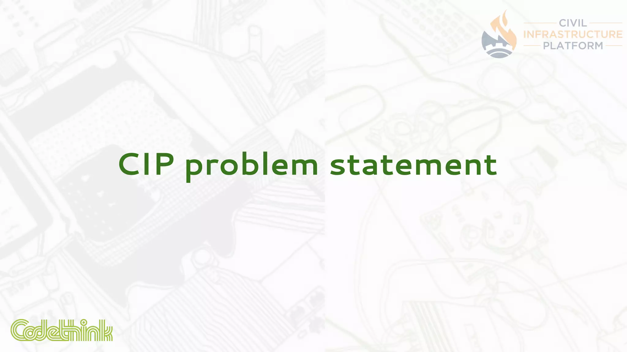 CIP problem statement
 