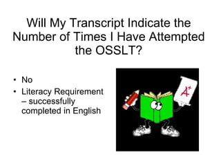 Osslt Example OSSLT presentation (2012) | PPT