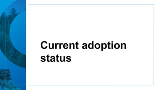 Current adoption
status
 