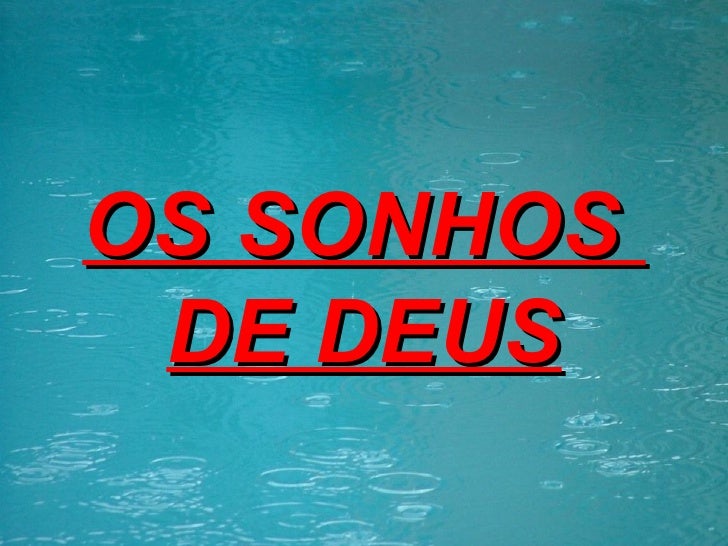 Os sonhos de deus. ok