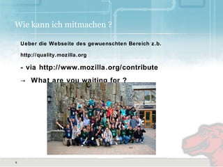 OSS Treffen Muenchen - Mozilla - get involved-