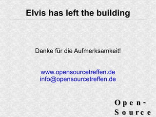 Zusammenbringen von  „normalen Anwendern“  und Projekten bzw. „Machern“  auf lokaler Ebene 