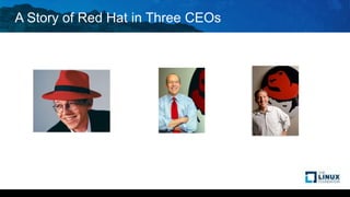 A Story of Red Hat in Three CEOs
 