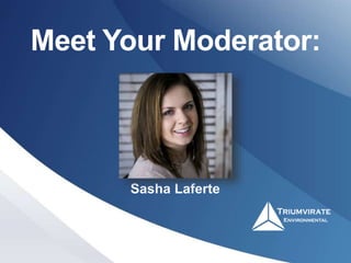 Meet Your Moderator:
Sasha Laferte
 